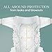 Pampers Amore, Size 4 (15-34 lbs), 58 Count, Our Best Diaper – Hypoallergenic & Fragrance Free, Up to 100% Leakproof, Soft as Cashmere