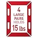 Command Medium and Large Picture Hanging Strips, Damage Free Hanging Picture Hangers, No Tools Wall Hanging Strips for Living Spaces