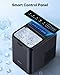 Silonn Ice Maker Countertop, 8 Ice Cubes in 6 Mins, 26.5 lbs/24H, 2 Bullet Ice Sizes, Self-Cleaning Bullet Ice Maker, Portable Ice Machine for Kitchen, Party, Office, and RV Camping
