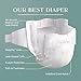 Pampers Amore, Size 2 (10-22 lbs), 74 Count, Our Best Diaper – Hypoallergenic & Fragrance Free, Up to 100% Leakproof, Soft as Cashmere