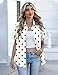 Zeagoo Shirts for Women Button Down Short Sleeve Tops Summer Casual Polka Dot Blouses Office Work Clothes 2026