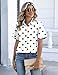 Zeagoo Shirts for Women Button Down Short Sleeve Tops Summer Casual Polka Dot Blouses Office Work Clothes 2026