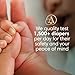 Pampers Amore, Size 4 (15-34 lbs), 58 Count, Our Best Diaper – Hypoallergenic & Fragrance Free, Up to 100% Leakproof, Soft as Cashmere