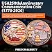Anniversary Commemorative Coin‌ - American Eagle & Patriotic Symbols Collectible, Coin for Anniversary Celebration & Gifting (1776-2026)