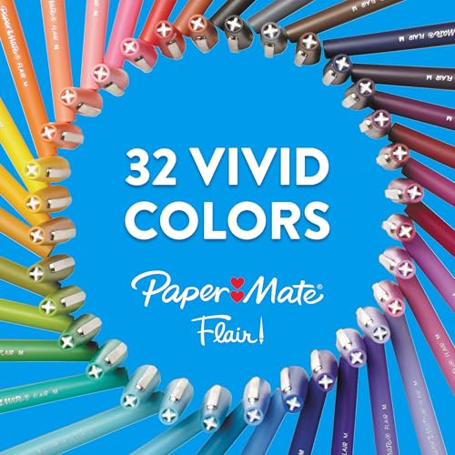 Paper Mate Flair Felt Tip Pens, Medium Point (0.7mm)
