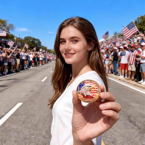 Anniversary Commemorative Coin‌ - American Eagle & Patriotic Symbols Collectible, Coin for Anniversary Celebration & Gifting (1776-2026)