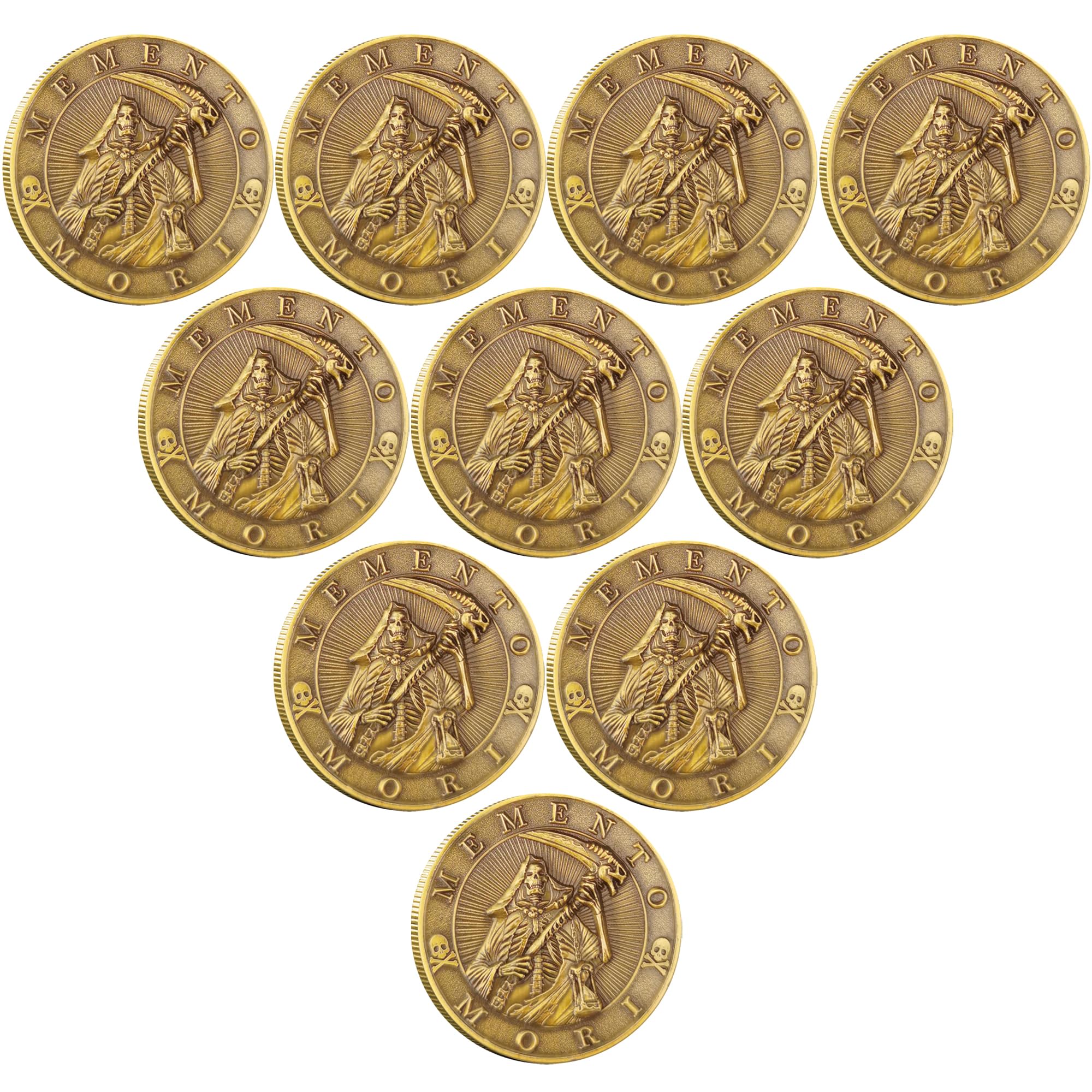 Memento Mori Carpe Diem Challenge Coin Stoic Reminder Token