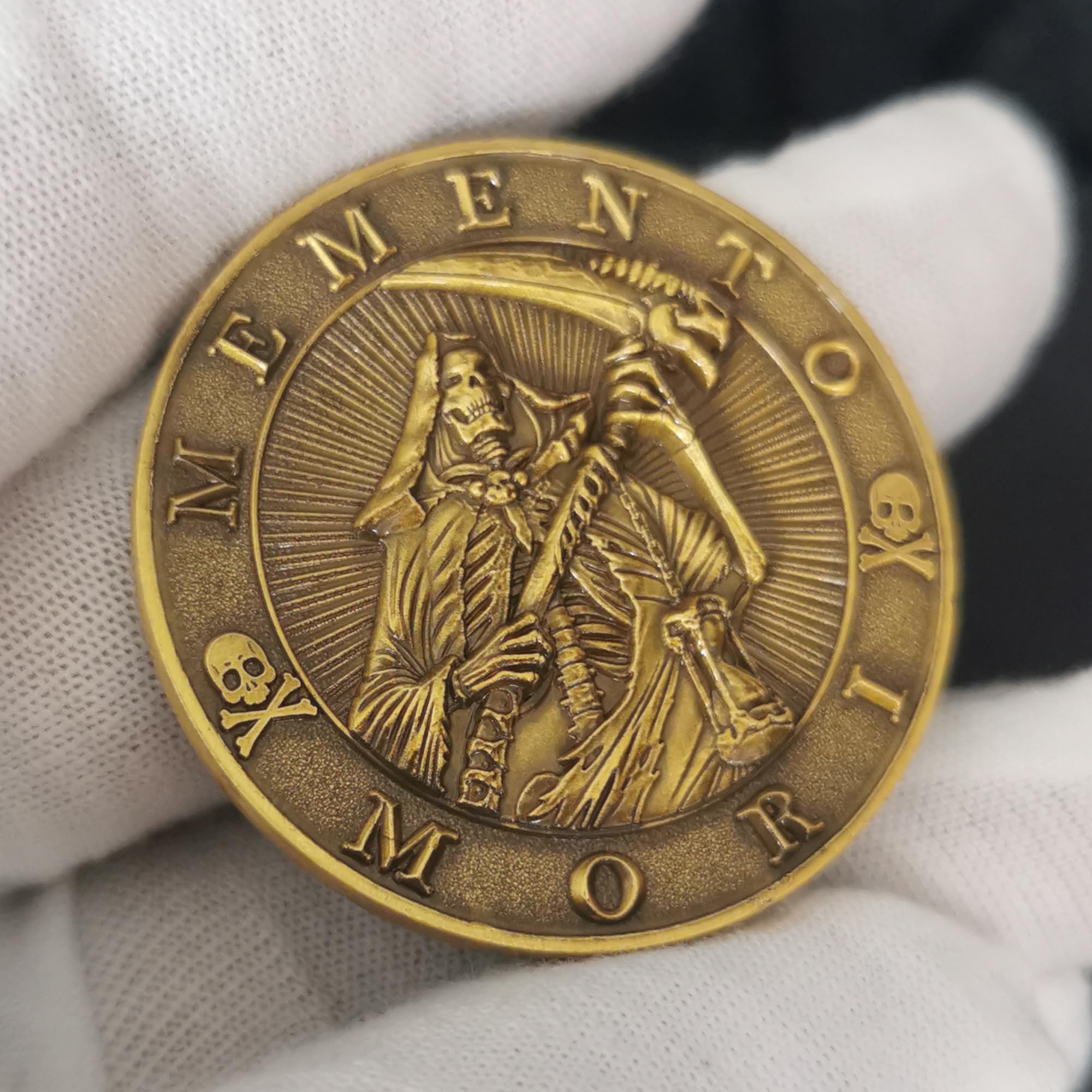 Memento Mori Carpe Diem Challenge Coin Stoic Reminder Token