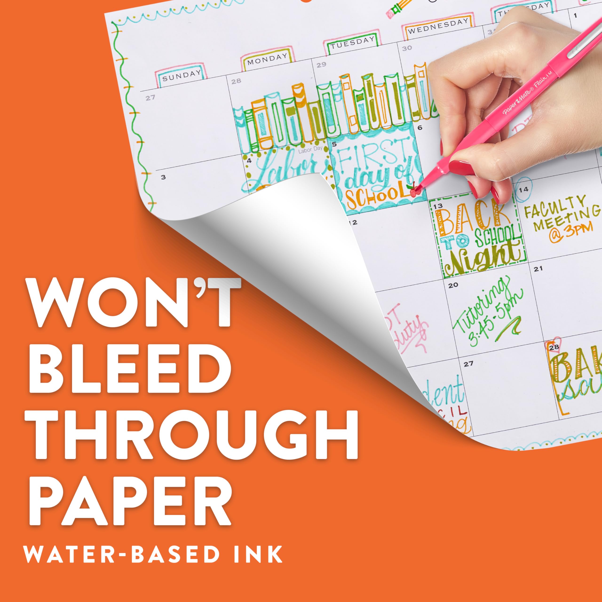 Paper Mate Flair Felt Tip Pens, Medium Point (0.7mm)