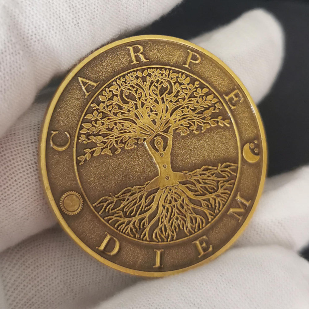 Memento Mori Carpe Diem Challenge Coin Stoic Reminder Token