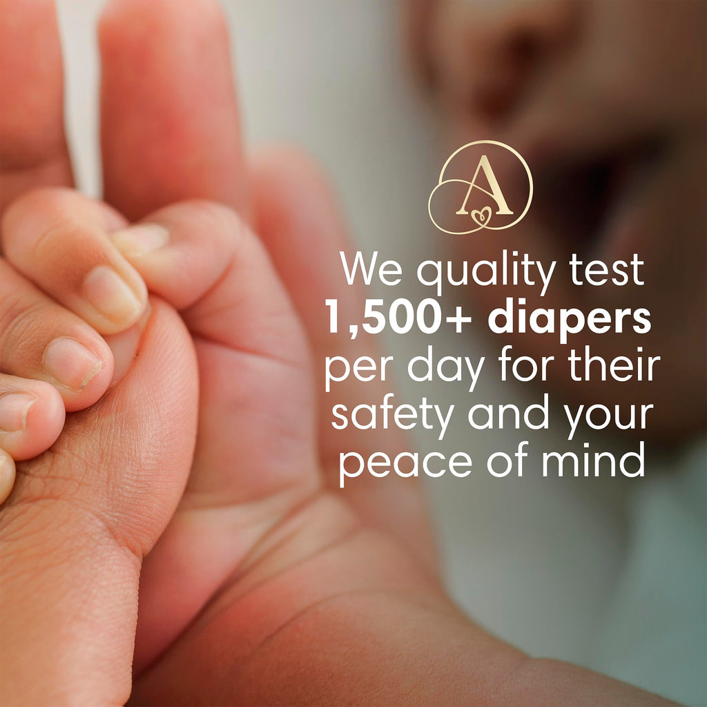 Pampers Amore, Size 4 (15-34 lbs), 58 Count, Our Best Diaper – Hypoallergenic & Fragrance Free, Up to 100% Leakproof, Soft as Cashmere