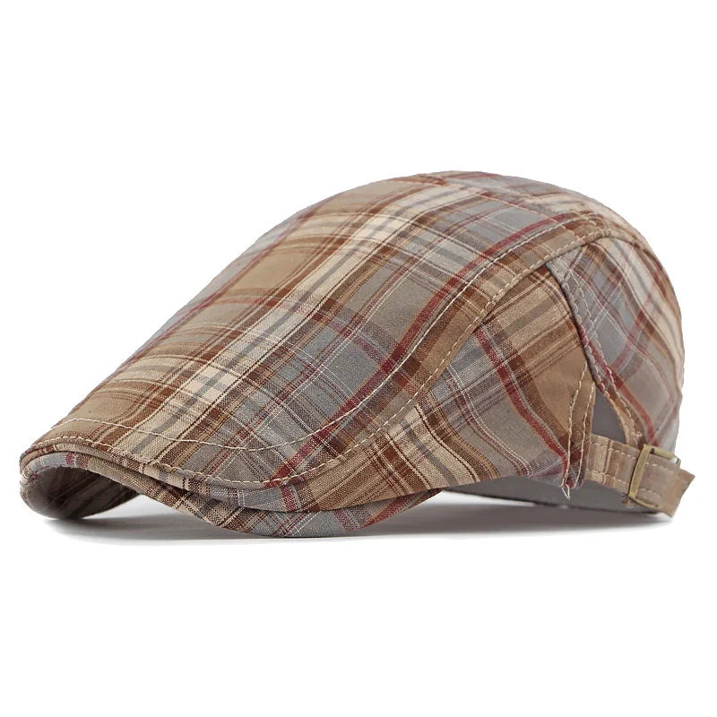 🧢 Przewiewna, płaska czapka z regulowanym paskiem – siateczkowa tkanina, klasyczny styl ivy cap 🍁