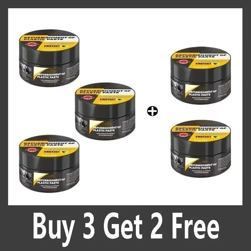 automotive plastic repair agent-interior and exterior plastic polishing wax, scratch repair anti-aging cream, suitable for tires
