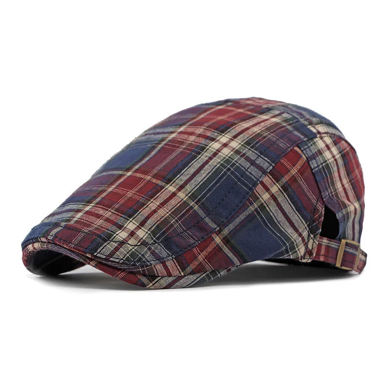 🧢 Przewiewna, płaska czapka z regulowanym paskiem – siateczkowa tkanina, klasyczny styl ivy cap 🍁