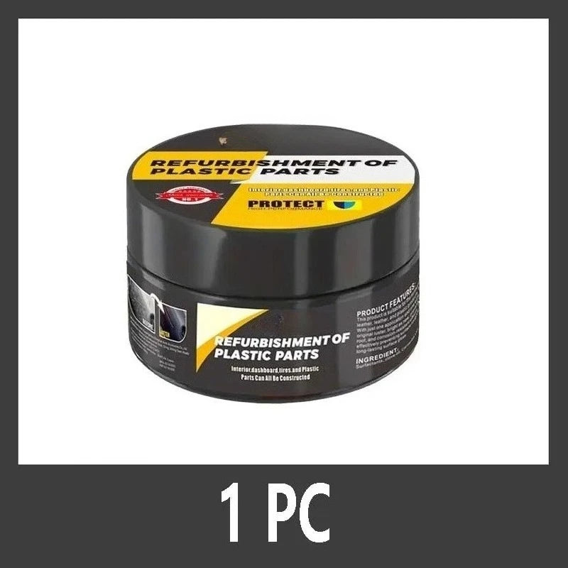 automotive plastic repair agent-interior and exterior plastic polishing wax, scratch repair anti-aging cream, suitable for tires