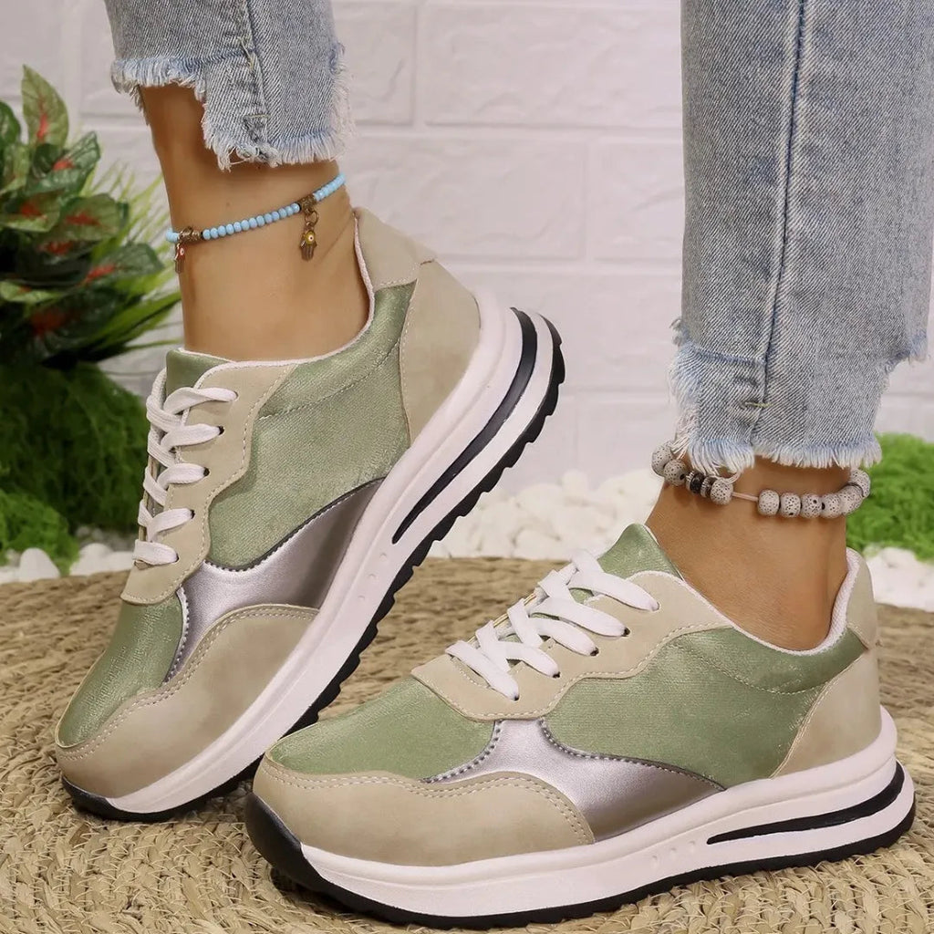Women's Sneakers | Stylish Breathable Vegan Leather with Comfort